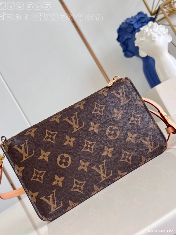 Aaa replica ru VUITTON Lexington Pouch-21.5*13*4.5CM LOUIS 0709
